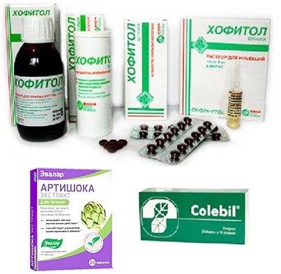 Гепатопротекторные таблетки на основе артишока: хофитол, холебил и экстракт
