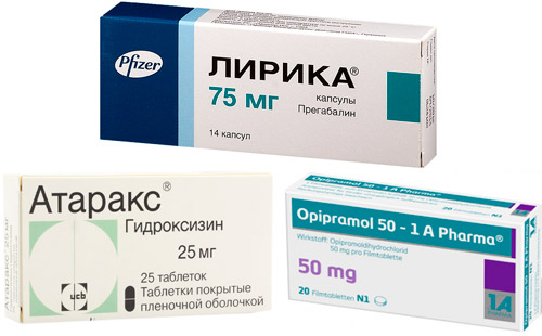 рекомендуемые препараты при повышенной тревожности: Прегабалин, Опипрамол, Гидроксизин